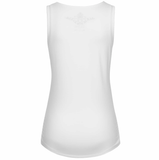 Yoga Top ZIA, V-neck tank mit seitlicher Raffung, Rückansicht