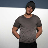 unisex Herren Kurzarm T--Shirt SABU, col. Shale, piece dye –Kamah Yoga and Style
