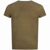 unisex Herren Kurzarm T--Shirt SABU, col. Olive, piece dye –Kamah Yoga and Style