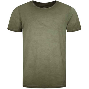 unisex Herren Kurzarm T--Shirt SABU, col. Aloe, piece dye –Kamah Yoga and Style