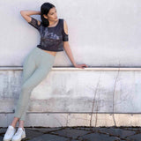 unisex Yoga-Pant "Umina", reed - lässige Yogahose aus Funktionsstoff, kamah Yoga & Style