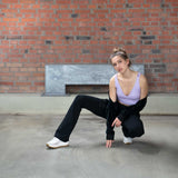Yoga Pant "Stefania", charcoal - Yoga Hose mit hohem Bund