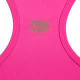 Yoga-Top "Mika", neon pink - Bustier medium support  - kamah Yoga, Detail