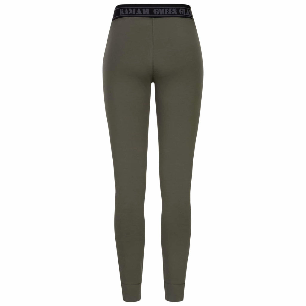 Yoga-Leggings "Gopa", olive - Lässige Yoga-Pants mit hohem Bund, kamah Yoga & Style