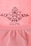 Kurzarm Yoga Shirt LASHANA, Farbe camelia, Stückfärbung, Top | kamah - Yoga-Shirt "Lashana", camelia - Supersoftes T-Shirt im Piece Dye - kamah yoga and style