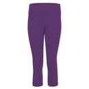 cropped Yoga tights LISSY, color lilac , eco Cotton - Capri Leggings - Kamah Yoga and Style