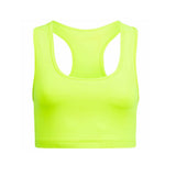 Yoga-Top "Mika", neon lime, Frontansicht, Bustier medium support, Yoga Top