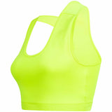 Yoga-Top "Mika", neon lime, Seite, Bustier medium support, Yoga Top
