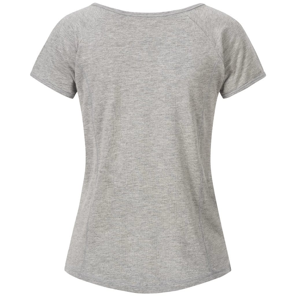 Yoga-Shirt "VIOLA",  greymelange - Supersoftes T-Shirt mit Formnähten - Kamah Yoga and Style