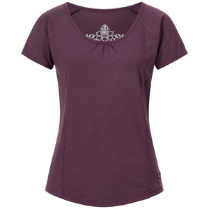 Yoga-Shirt "VIOLA",  red purple - Supersoftes T-Shirt mit Formnähten - Kamah Yoga and Style