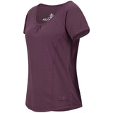 Yoga-Shirt "VIOLA",  red purple - Supersoftes T-Shirt mit Formnähten - Kamah Yoga and Style