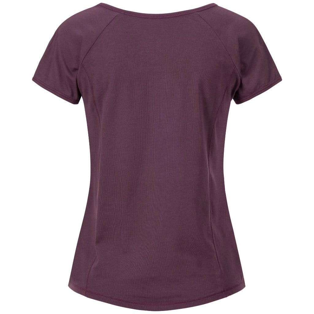 Yoga-Shirt "VIOLA",  red purple - Supersoftes T-Shirt mit Formnähten - Kamah Yoga and Style