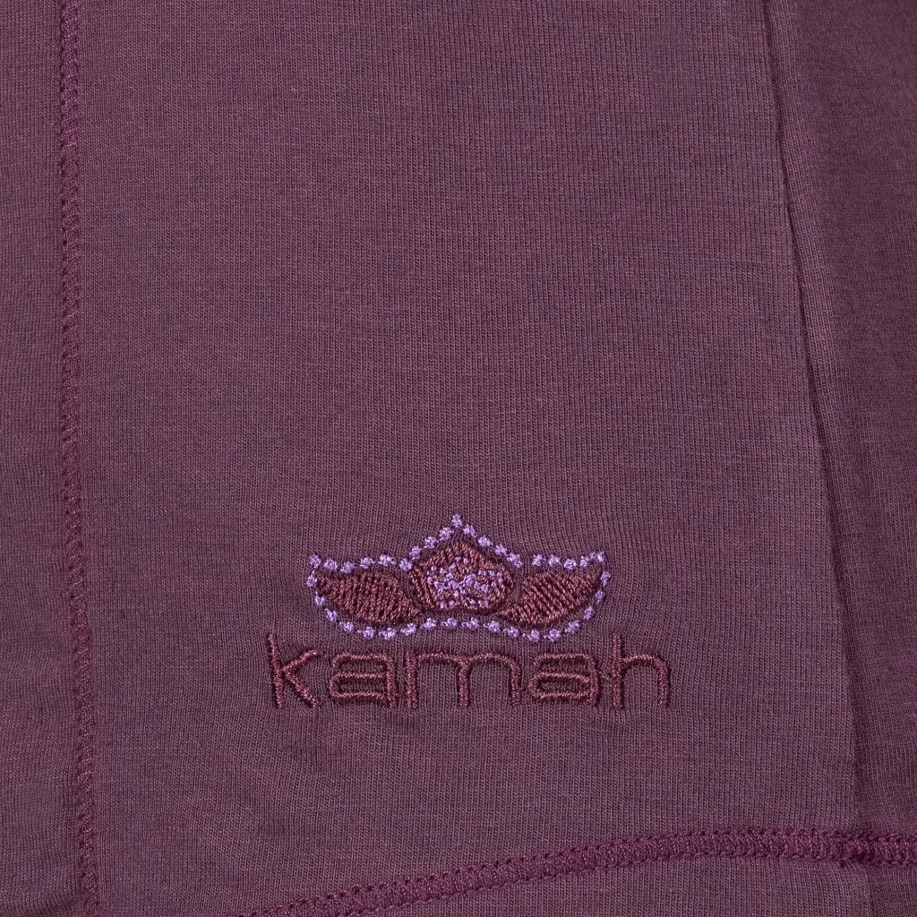 Yoga-Shirt "VIOLA",  red purple - Supersoftes T-Shirt mit Formnähten - Kamah Yoga and Style