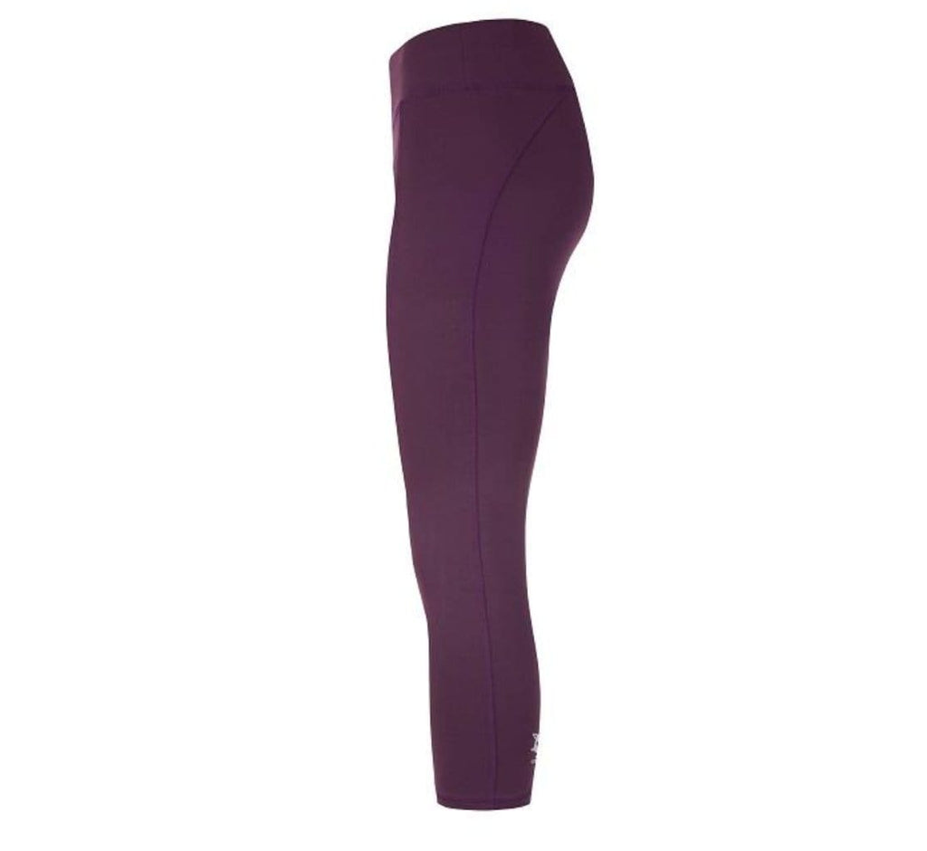Yoga Legging "Polly", red purple - Superactive Capri Leggings - Kamah Yoga and Style
