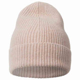 weiche Beanie Mütze aus Viskose-Material, Ribstrick, sand, kamah Yoga & Style