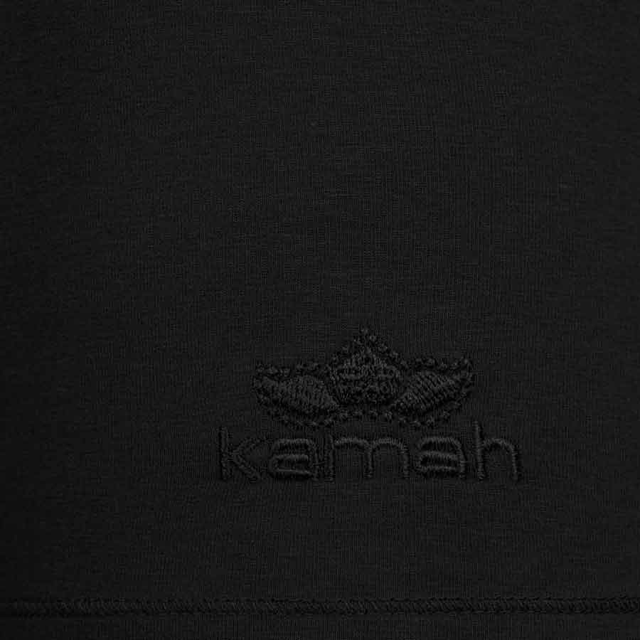 Lounge-Shirt "Simon", charcoal - Superbequemes Herren Langarmshirt, kamah Yoga & Style, Detail