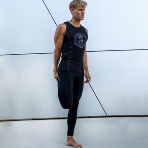 Yoga-Top "Till", charcoal - Herren-Shirt mit perfekter Passform - Kamah Yoga and Style