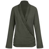 Jacke zum Wickeln  "Tootsie" in olive - Kamah Yoga and Style