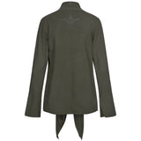 Supersofte Yoga Wickeljacke "Tootsie" in olive - Kamah Yoga and Style