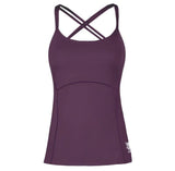 Yoga Sport Top TUVAr, red purple - Superactive Top mit Innen-Bra - Kamah Yoga and Style