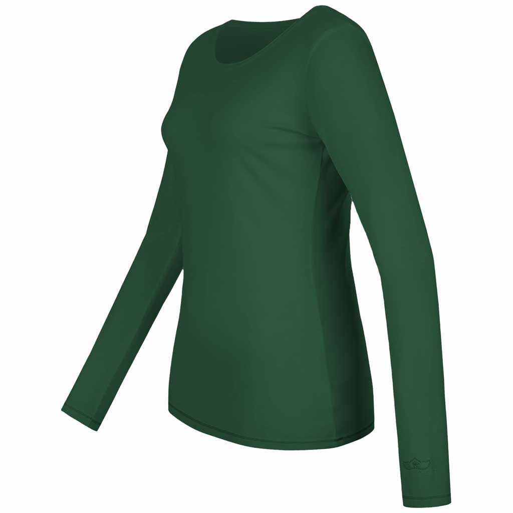 Yoga-Shirt "U", ivy green - Pures superweiches Langarmshirt - Kamah Yoga and Style