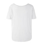 Yoga-Shirt "Ulani", white  Back- Weit geschnittenes Lounge-Shirt - Kamah Yoga and Style