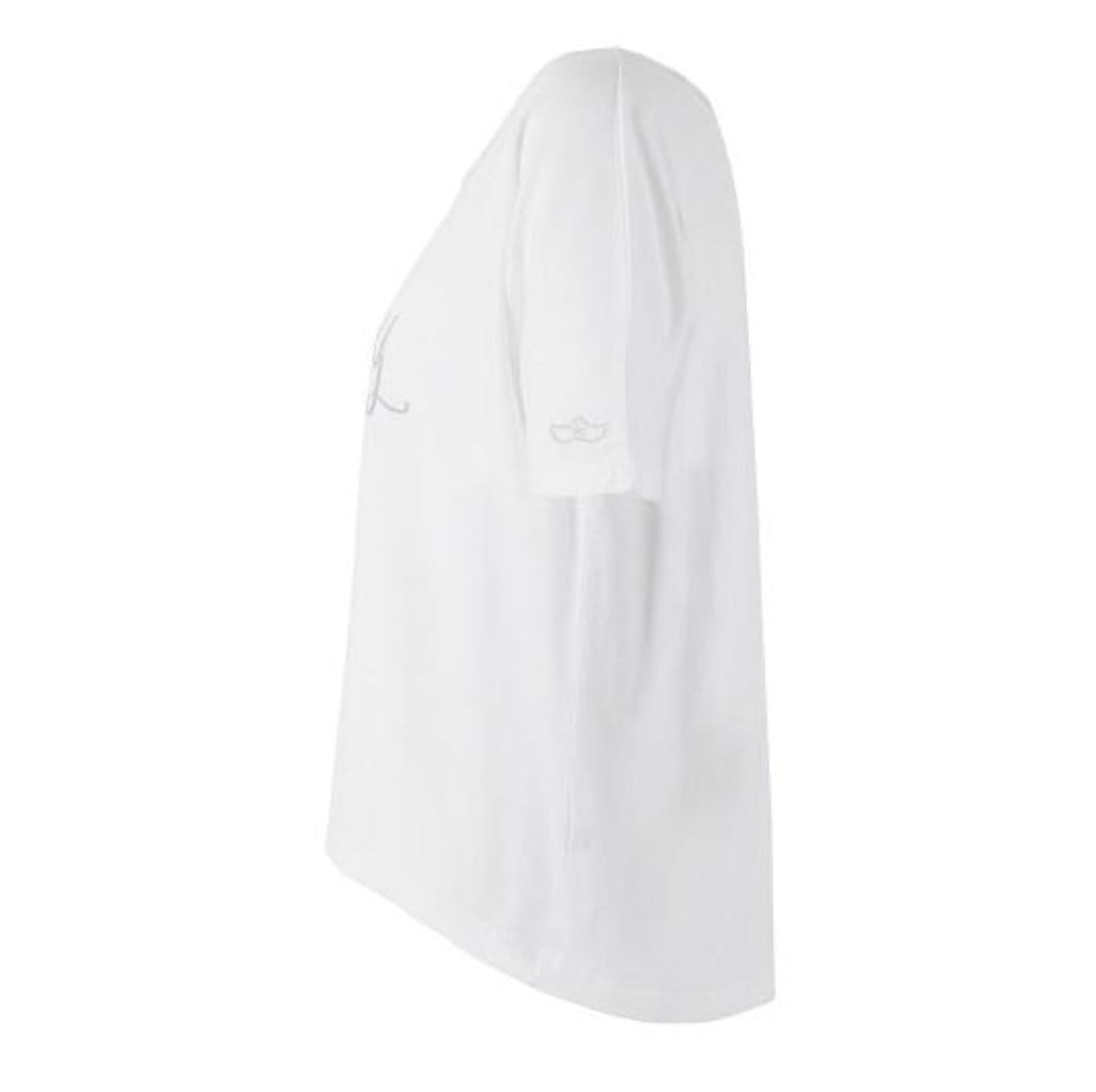 Yoga-Shirt "Ulani", white - Weit geschnittenes Lounge Shirt - Side Kamah Yoga and Style