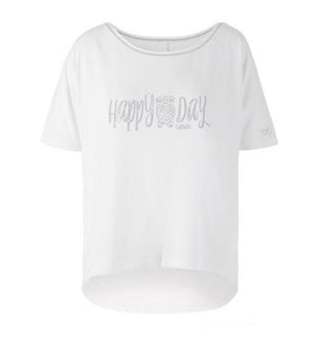 Yoga-Shirt "Ulani", white - Weit geschnittenes Lounge Shirt - Kamah Yoga and Style
