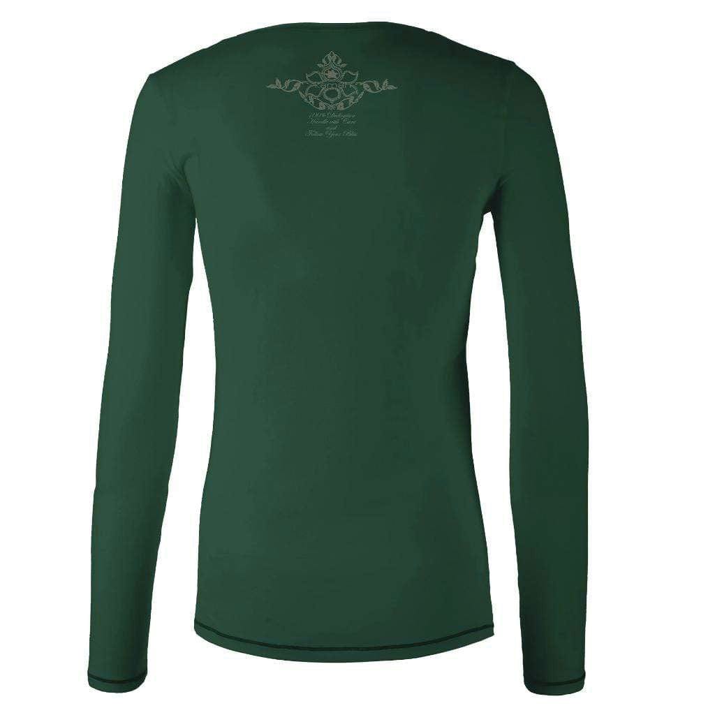 weiches Yoga-Shirt U - Farbe ivy green - softes Yoga Longsleeve "U", Farbe ivy green - kamah yoga and style