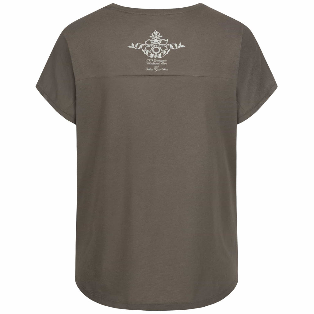Yoga Shirt "Xanadoo", quartz - locker geschnittenes Kurzarm-Shirt - Kamah Yoga and Style