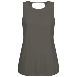 Yoga Top "Xiomara", olive - Tanktop mit elastischem Bund - Kamah Yoga and Style