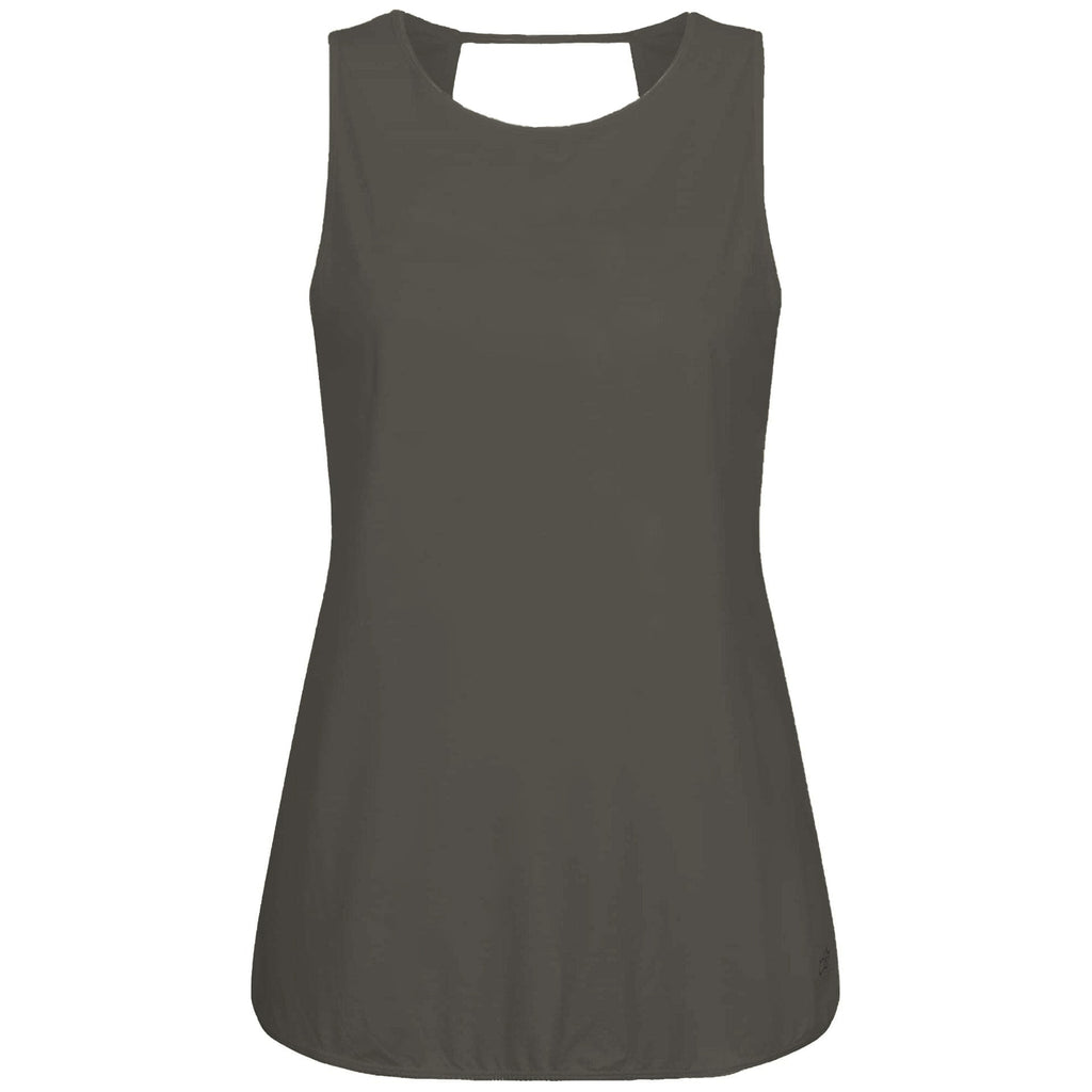 Yoga-Top "Xiomara", olive - Tanktop mit lockerer Passform, Frontansicht