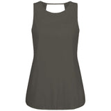 Yoga-Top "Xiomara", olive - Tanktop mit lockerer Passform, Frontansicht