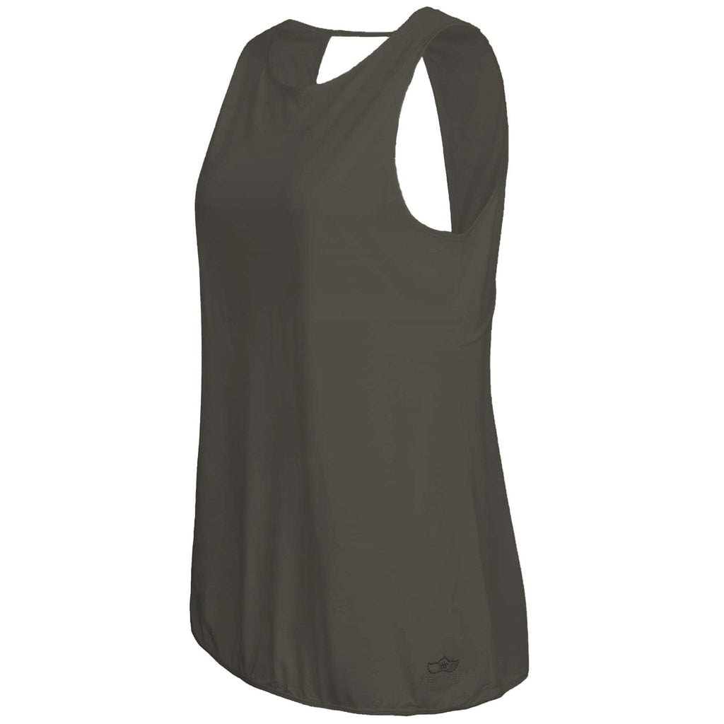 Yoga-Top "Xiomara", olive - Tanktop mit lockerer Passform, Seitenansicht