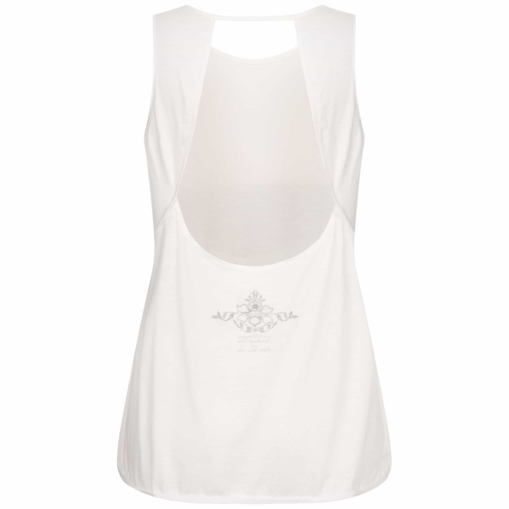 Yoga-Top "Xiomara", white - Tanktop mit lockerer Passform, Rückenansicht