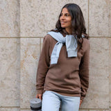 Unisex Hoodie "Yiph", Farbe moccha- superweiches Sweatshirt