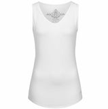 Yoga Top ZIA, V-neck tank mit seitlicher Raffung, Front