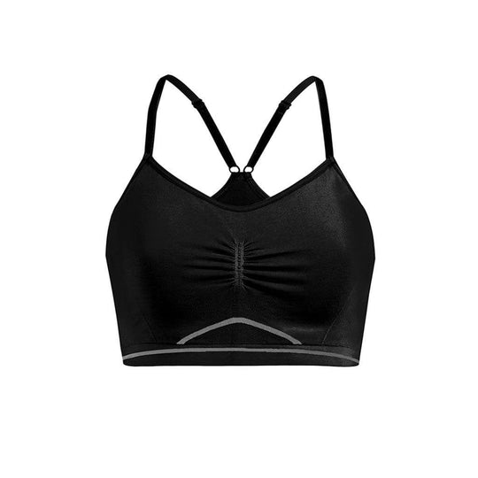 Yoga  Bra Top INES aus nachhaltigen Bambusfasern - Farbe charcoal