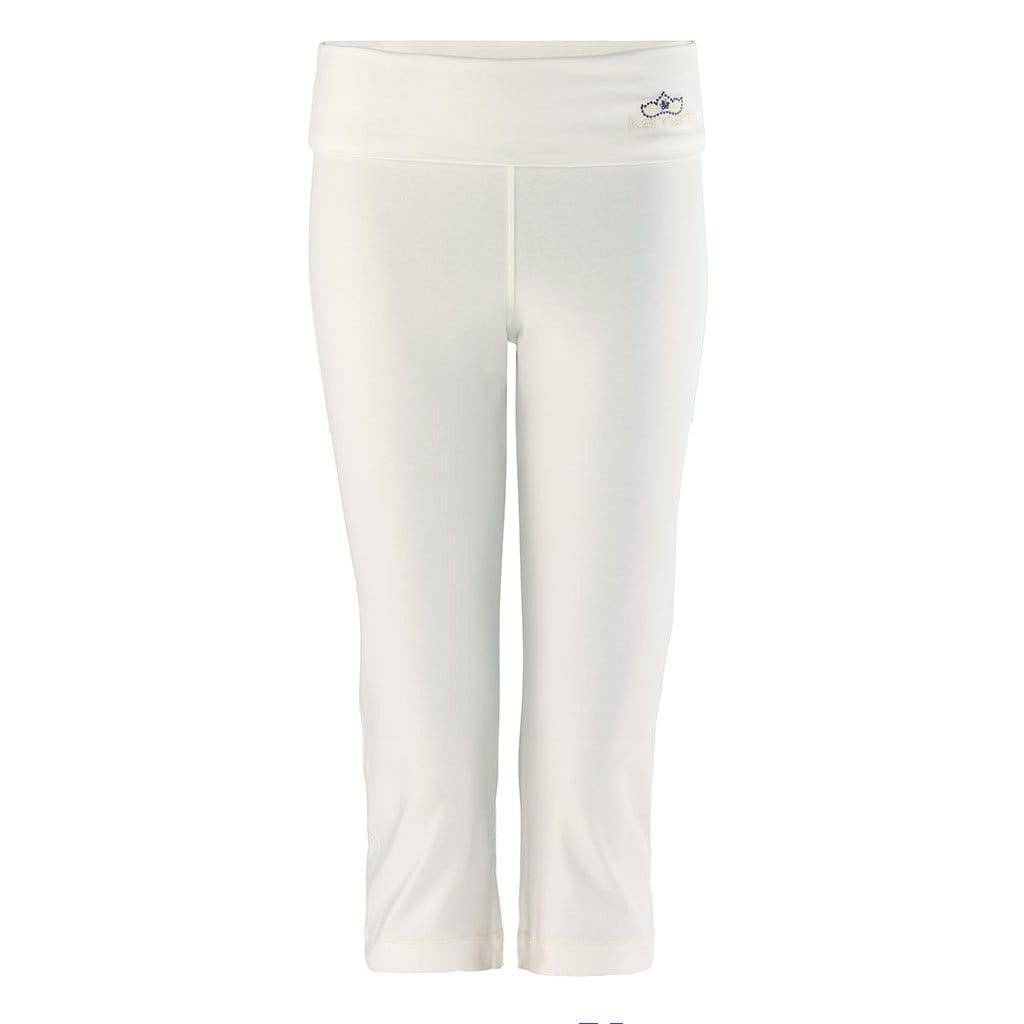 Cotton Yoga Pants - Off White and White