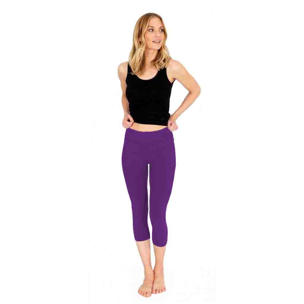 Legging Capri Taille Haute Imprimé Vache - Yoga & Sport - Contrôle Du Ventre - VALICLUD Femme