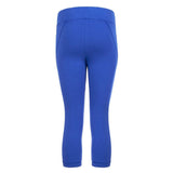 cropped Yoga tights LISSY, color mediterraneo , eco Cotton - Capri Leggings - Kamah Yoga and Style