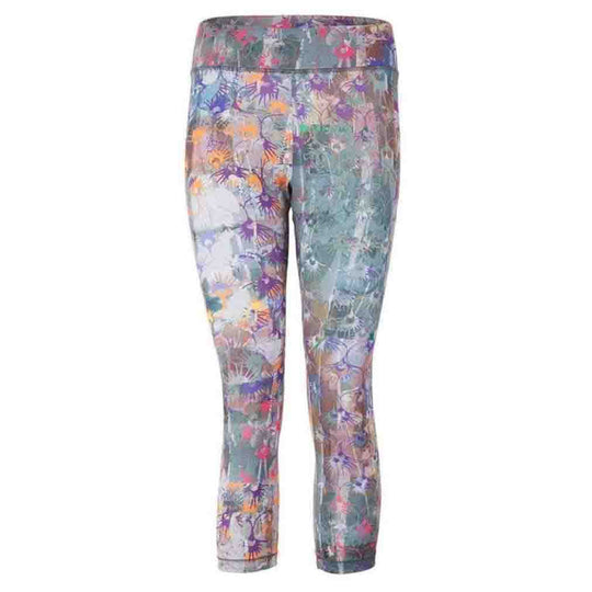 cropped Yoga Leggings PARIS - Allover Print "Flowers"