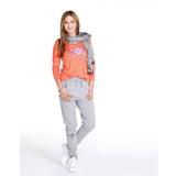 Langarmshirt MELODY, Farbe offwhite, Viskose, Leinen | kamah - Lounge-Shirt "Melody Aloha", offwhite - Lässiges Langarmshirt mit Print - kamah yoga and style
