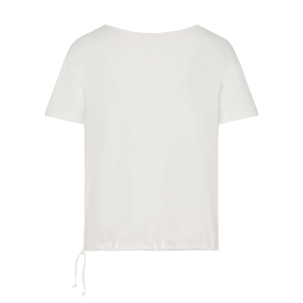 Yoga Shirt "Amina", white - weites Shirt mit Tunnelzug