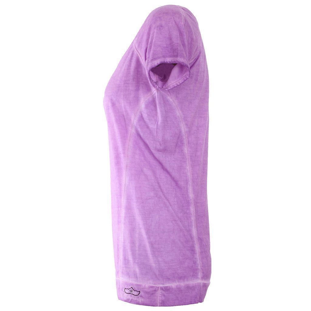 Kurzarm-Shirt LASHANA, Farbe neon purple, Stückfärbung, Top | kamah - Yoga-Shirt "Lashana",  neon purple - Supersoftes T-Shirt im Piece Dye - kamah yoga and style