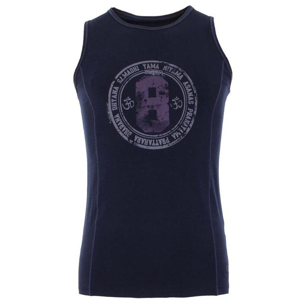 Yoga Tank Top TILL, Farbe nightblue | kamah - Yoga-Top "Till", nightblue - Herren-Shirt mit perfekter Passform - kamah yoga and style