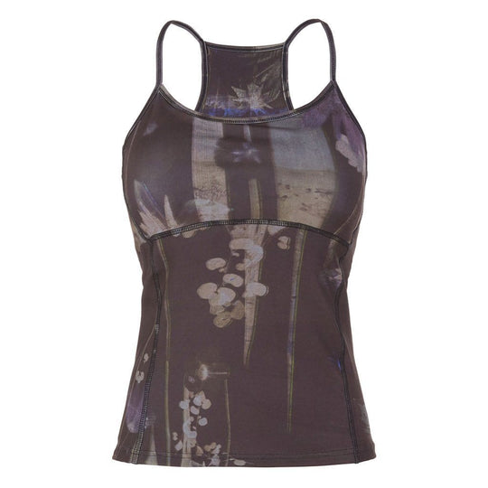 Yoga Top mit Innen-Bra PRISCA, Allover Print  Everglades